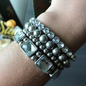 Lot of 4 silver bracelets